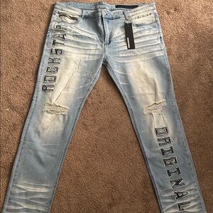 Rockstar Original Light Blue Distressed Jeans